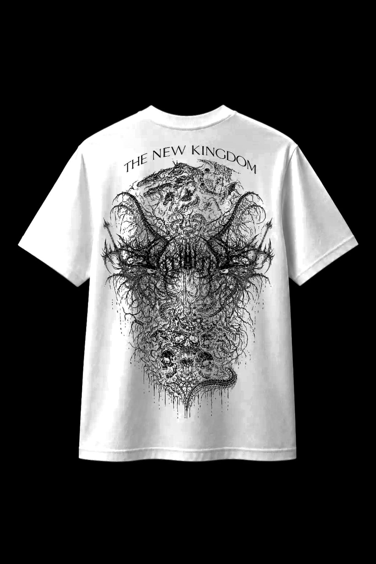 THE NEW KINGDOM — Wraith Black 230 GSM Refined Fit Tee