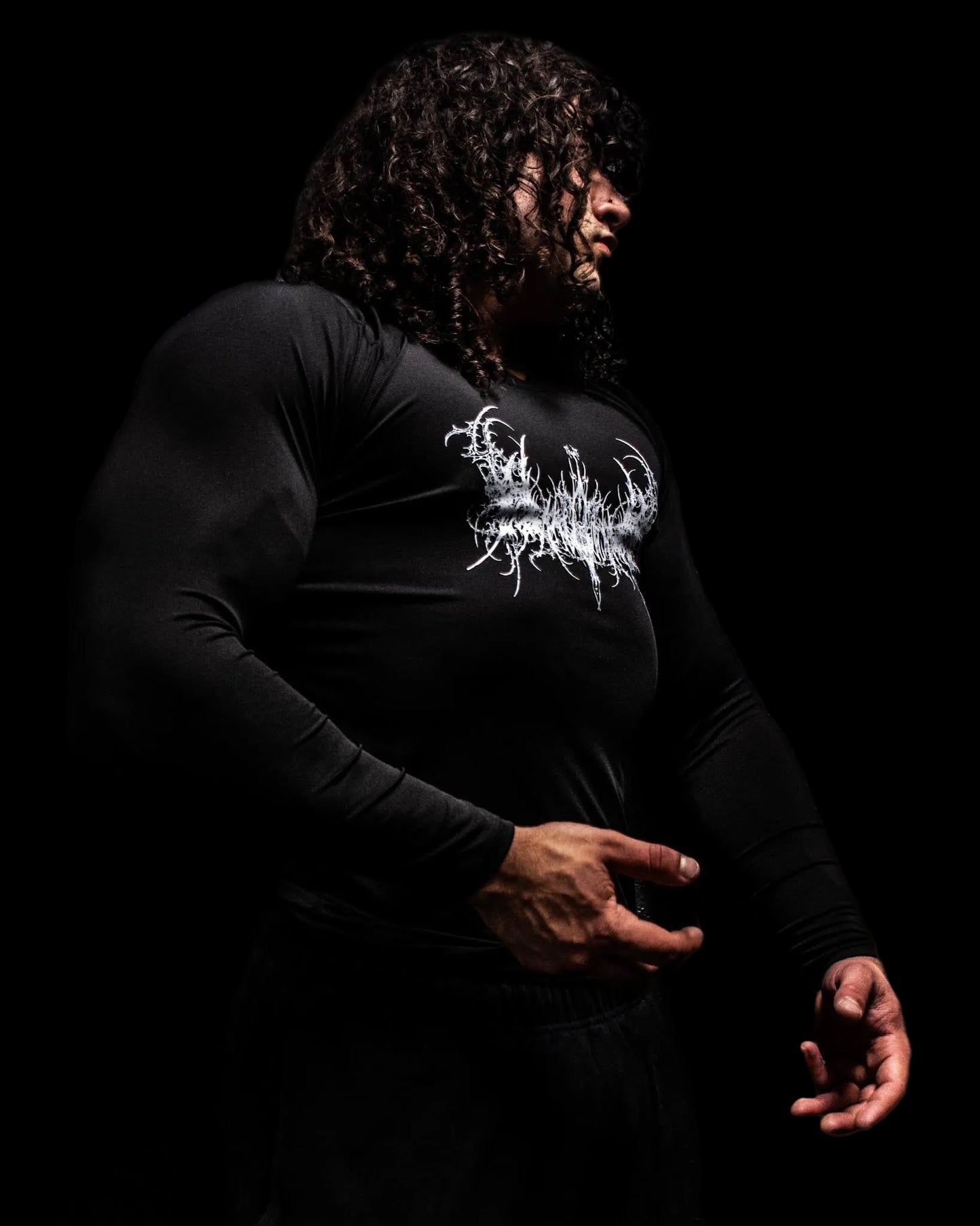 DEATHLINE COMPRESSION (Long Sleeve / Wraith Black) - Veilbound