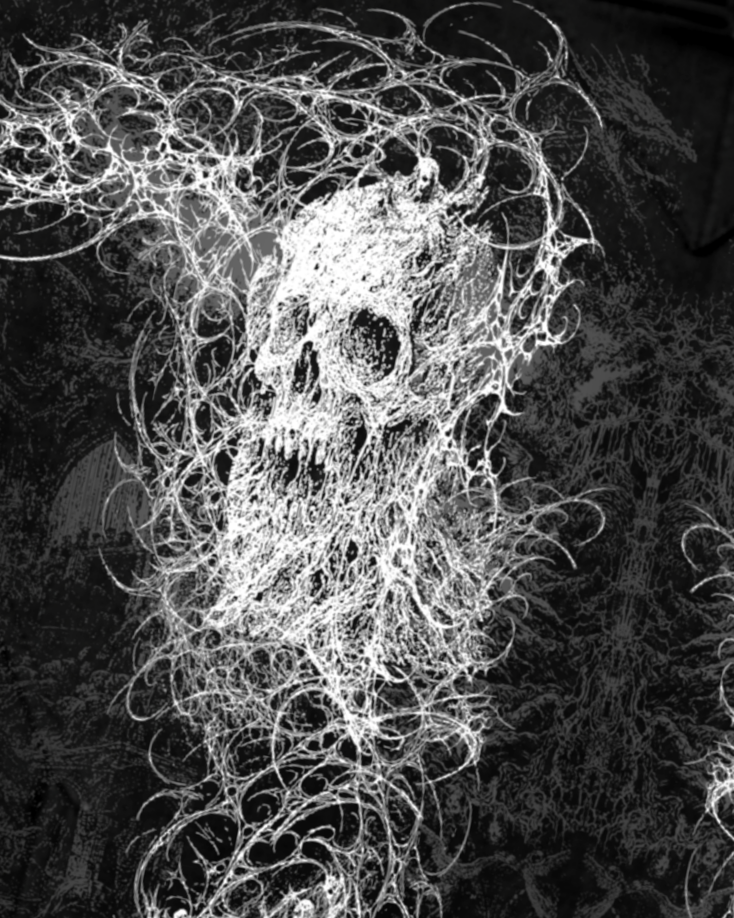 ETERNAL SOVEREIGN I — Wraith Black 500 GSM Heavyweight Zip Hoodie