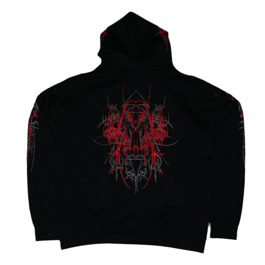 Premium Heavyweight Phantom Hoodie (Crimson)