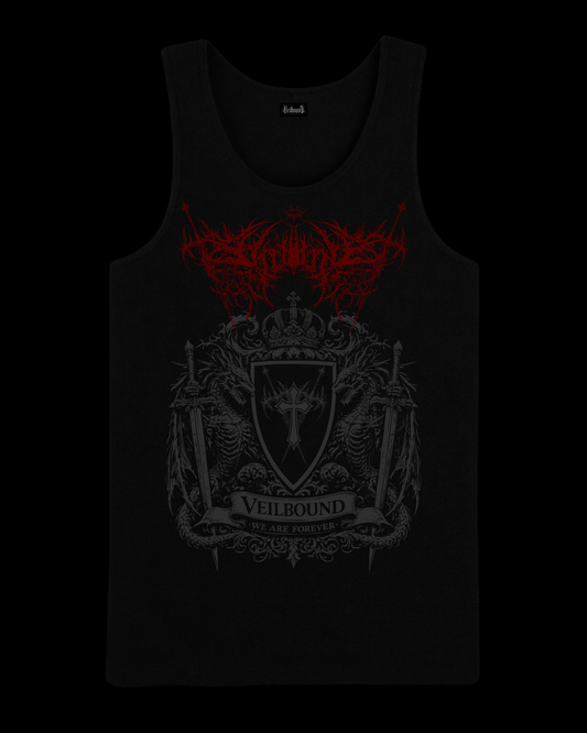 ETERNAL SOVEREIGN I RIBBED TANK Blood Sigil — 230 GSM Heavyweight Cotton