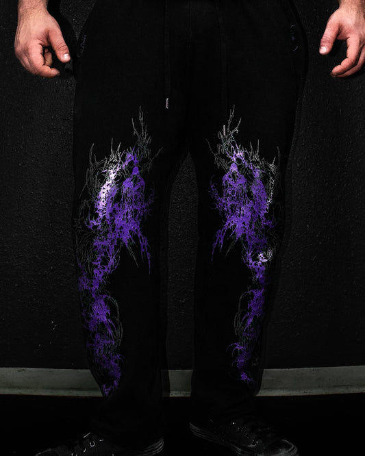Violet Scourge Un-Cuffed Sweatpants Deluxe