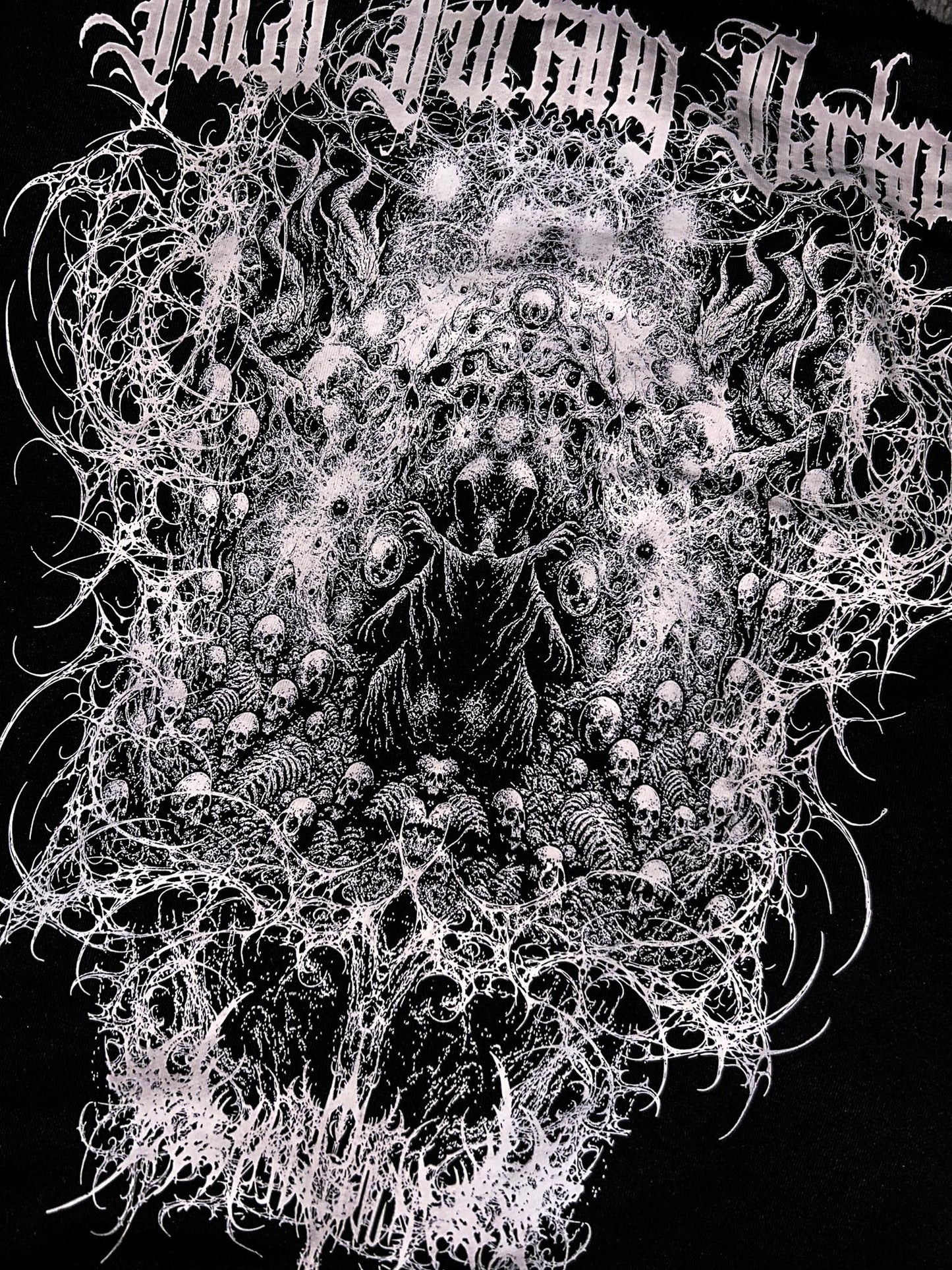 TFD II — LIGHT DEVOURED Zip Up Hoodie (Wraith Black) 500GSM. PREMIUM.