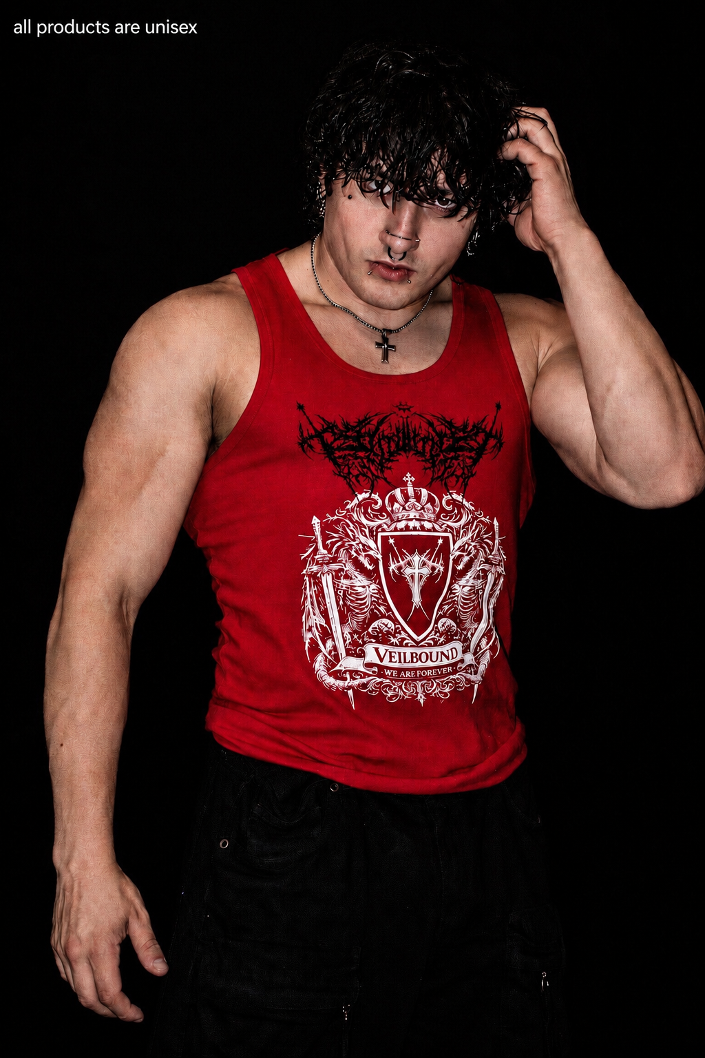 ETERNAL SOVEREIGN I
RIBBED TANK — Crimson Sacrament