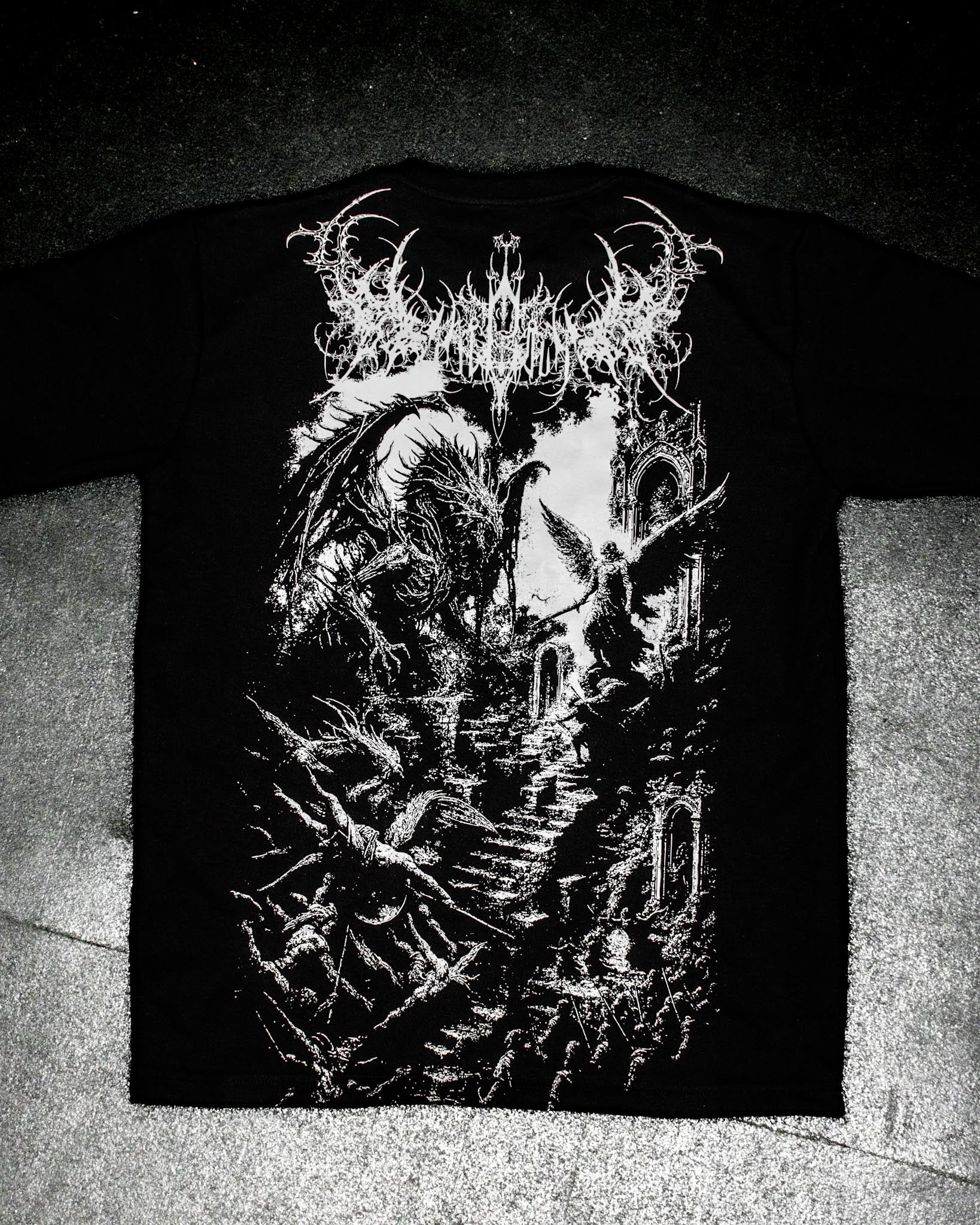 TFD I —  CATHEDRAL WAR TEE — 300GSM (Wraith Black)