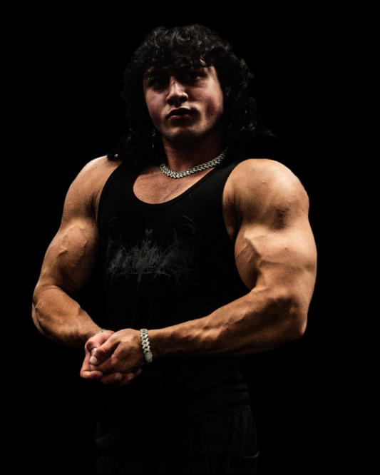 DEATHLINE RIBBED TANK (Blackened Abyss)