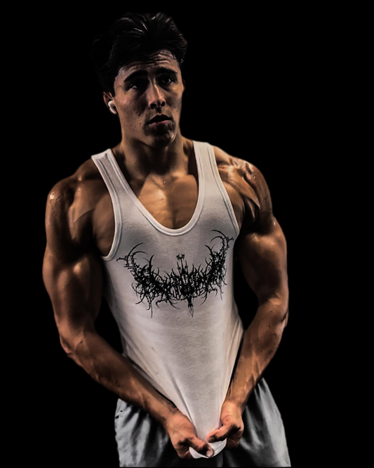 DEATHLINE RIBBED TANK (Bleached Void)