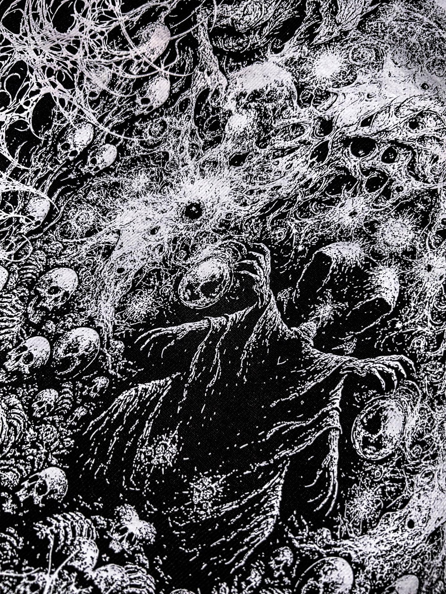 TFD II — LIGHT DEVOURED Zip Up Hoodie (Wraith Black) 500GSM. PREMIUM.