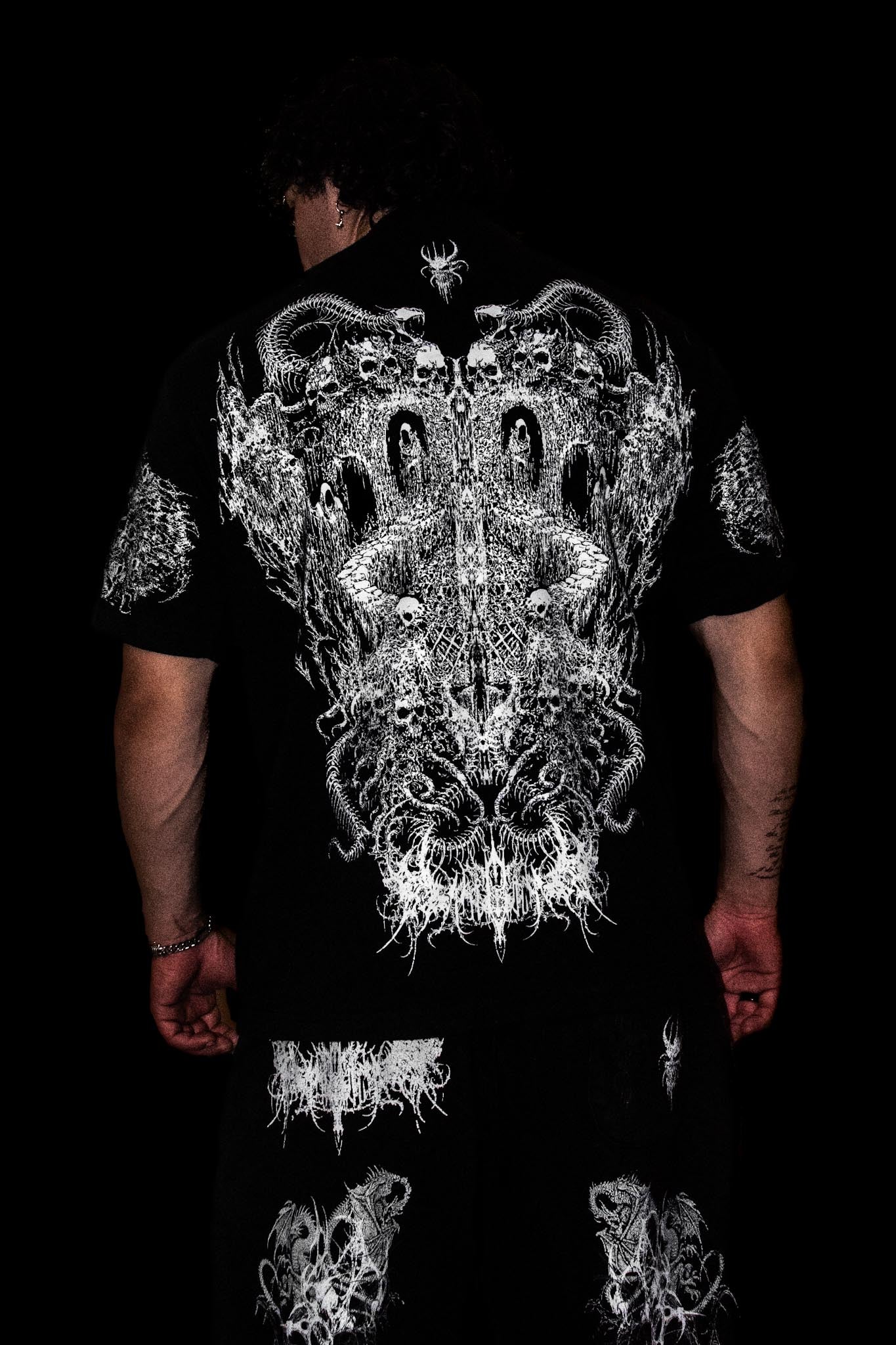 DEATHLINE I SHIRT (Wraith Black) 300GSM. DENSE.