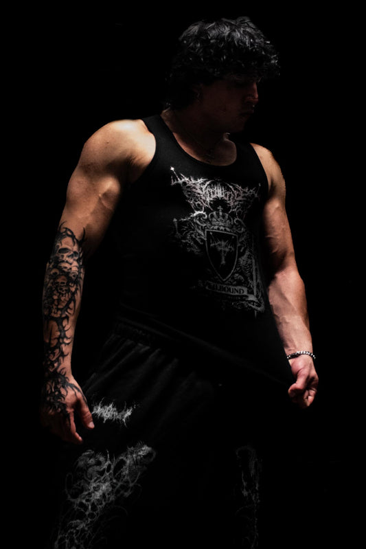 ETERNAL SOVEREIGN I
RIBBED TANK — Wraith Black