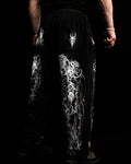 OBLIVION_01 Un-Cuffed Sweatpants (Wraith Black) 500GSM. STRUCTURED.