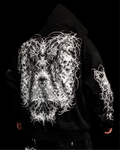 Deathline II Zip Up Hoodie (Wraith Black) 500GSM