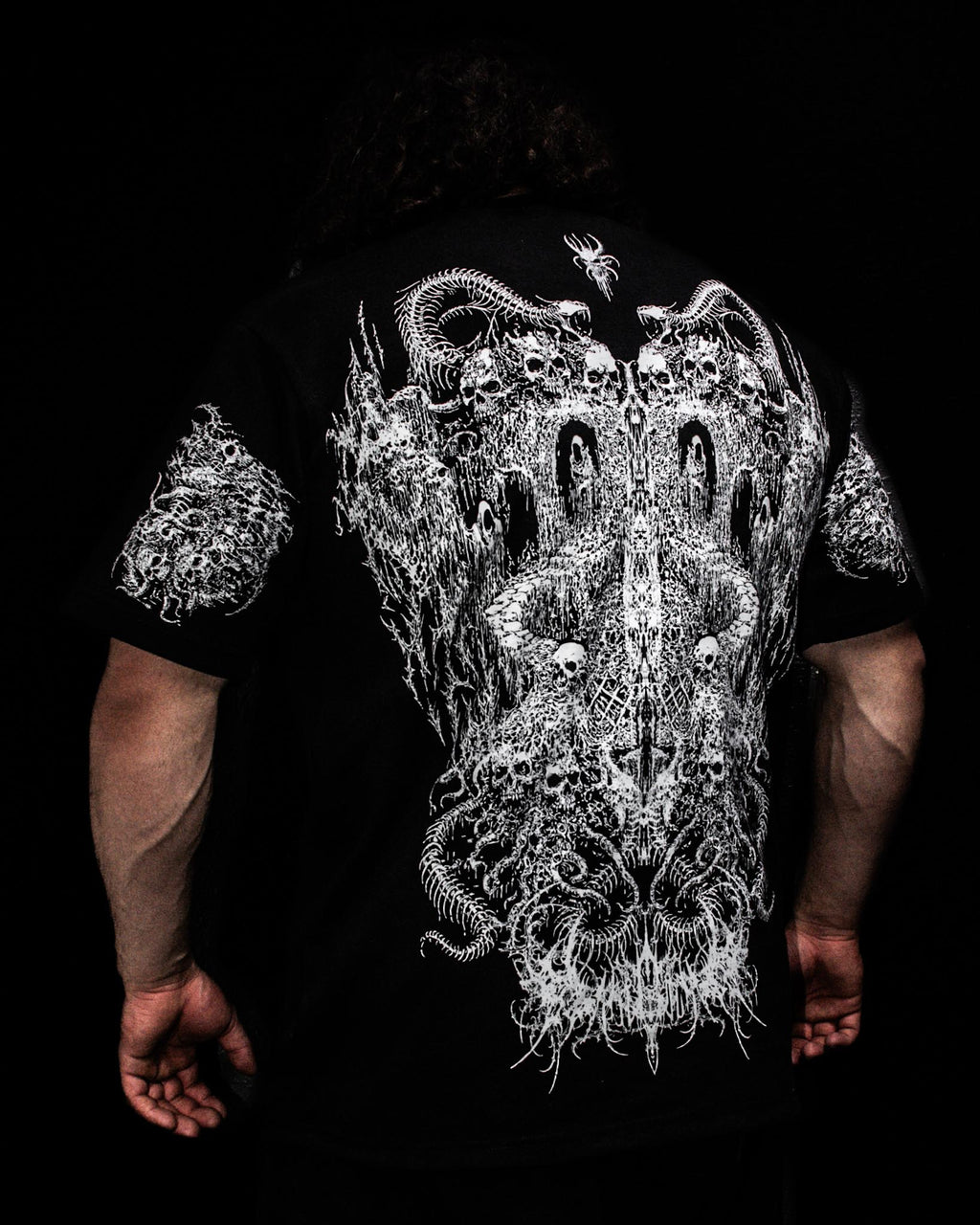 DEATHLINE I SHIRT (Wraith Black) 300 GSM. DENSE.