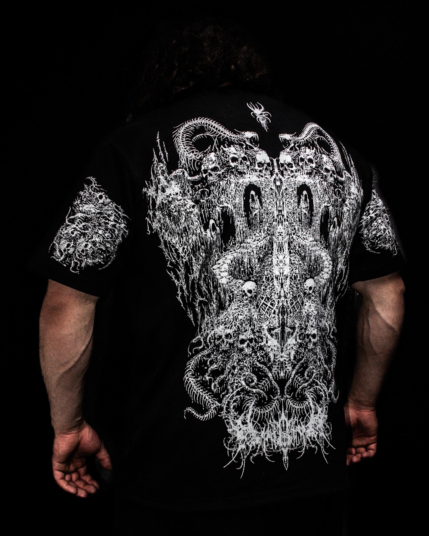 DEATHLINE I SHIRT (Wraith Black) 300 GSM. DENSE.