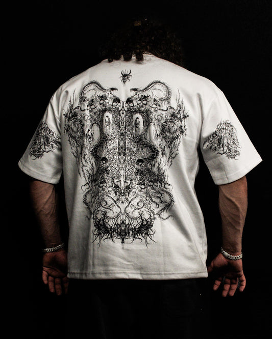 DEATHLINE I SHIRT (Bleached Void) 300 GSM. HEAVY. LIMITED