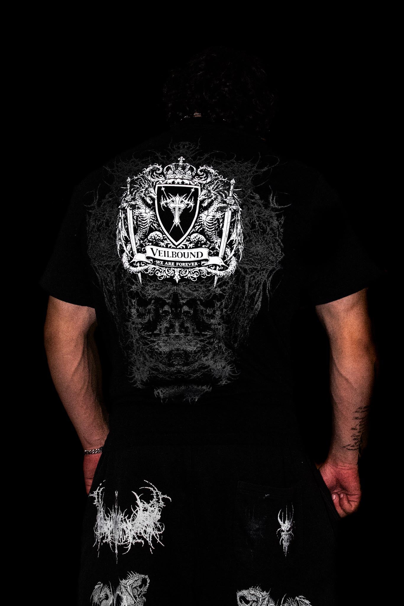 ETERNAL SOVEREIGN I — Wraith Black 220GM Refined Fit Tee