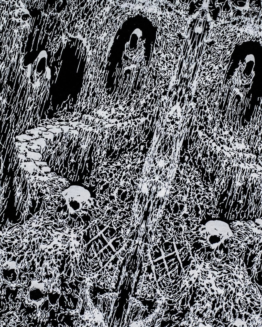 DEATHLINE I SHIRT (Wraith Black) 300 GSM. DENSE. LIMITED. - Veilbound